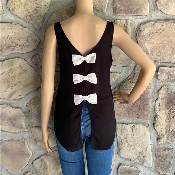 Copper Key Tops - Copper Key Tank top with Bow Ties in back Small